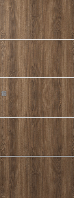 OPTIMA 4H PECAN NUTWOOD MAGIC DOORS BELLDINNI MODERN INTERIOR DOOR - 1