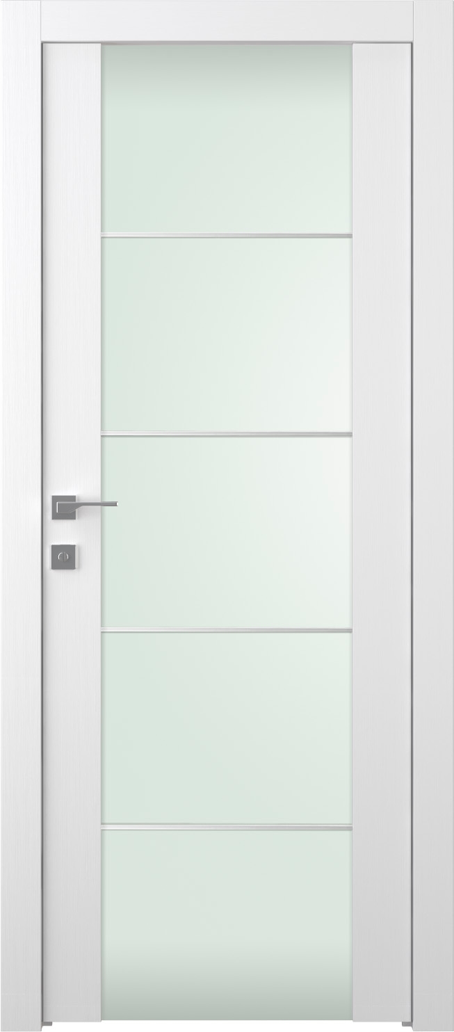 PALLADIO 202 4H VETRO BIANCO NOBLE SWING BELLDINNI MODERN INTERIOR DOOR - 4
