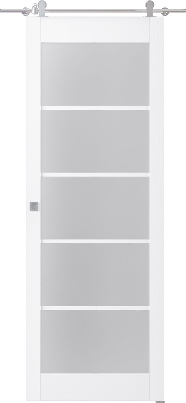 PALLADIO 5 LITE VETRO BIANCO NOBLE BARN BELLDINNI MODERN INTERIOR DOOR - 3