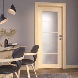 AVON 10 LITE VETRO LOIRE ASH SWING DOORS BELLDINNI MODERN INTERIOR DOOR - 2