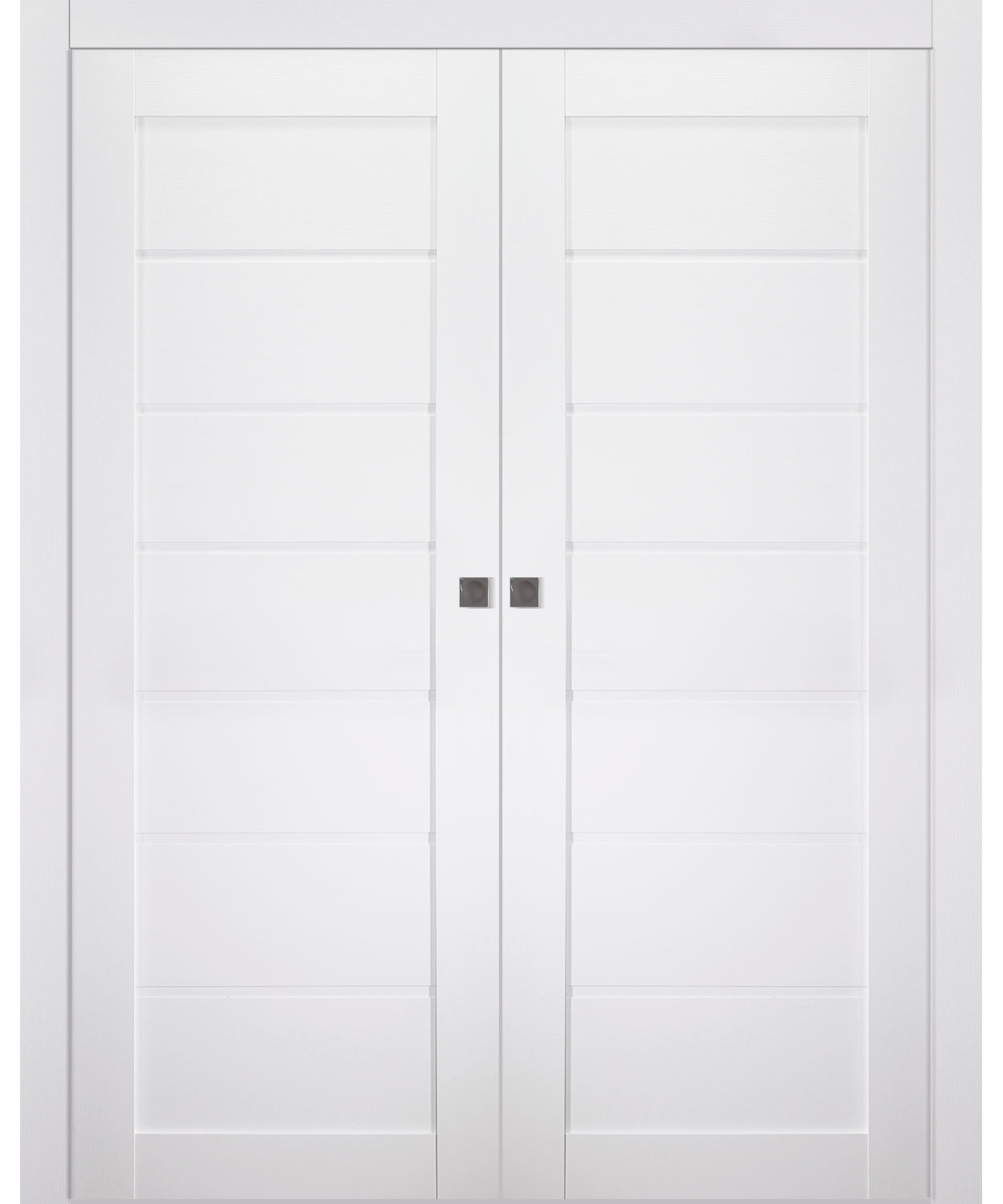 ALDA BIANCO NOBLE DOUBLE POCKET BELLDINNI MODERN INTERIOR DOOR - 1