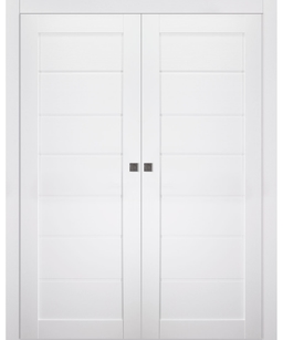 ALDA BIANCO NOBLE DOUBLE POCKET BELLDINNI MODERN INTERIOR DOOR - 1