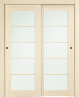 AVON 5 LITE VETRO LOIRE ASH BYPASS BELLDINNI MODERN INTERIOR DOOR - 1