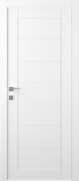 ALDA SNOW WHITE SWING BELLDINNI MODERN INTERIOR DOOR - 1