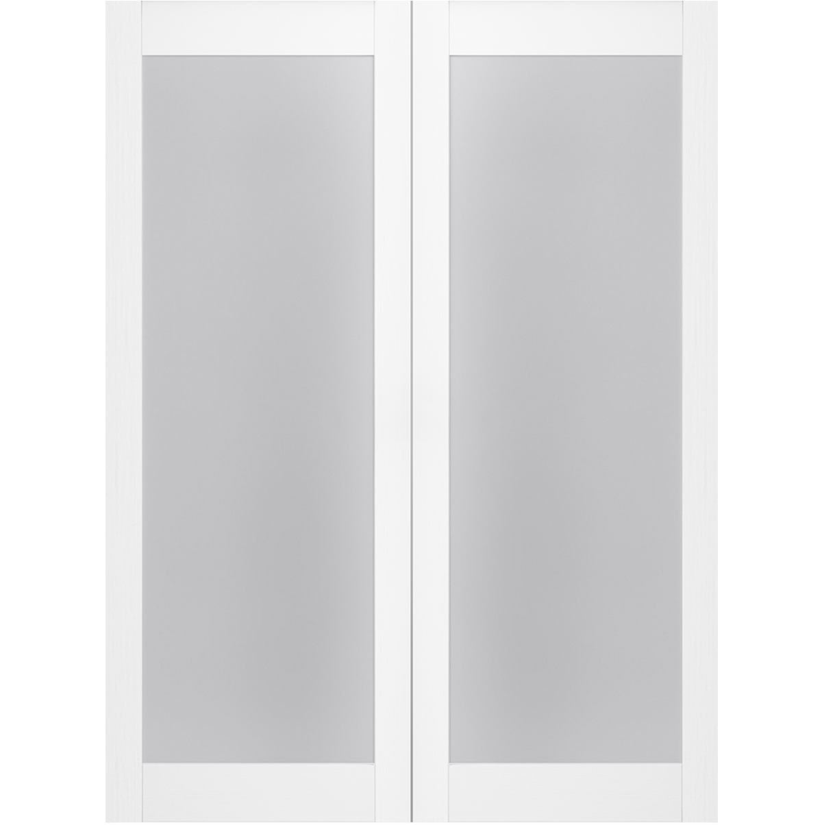 PALLADIO 207 VETRO BIANCO NOBLE DOUBLE BELLDINNI MODERN INTERIOR DOOR - 3