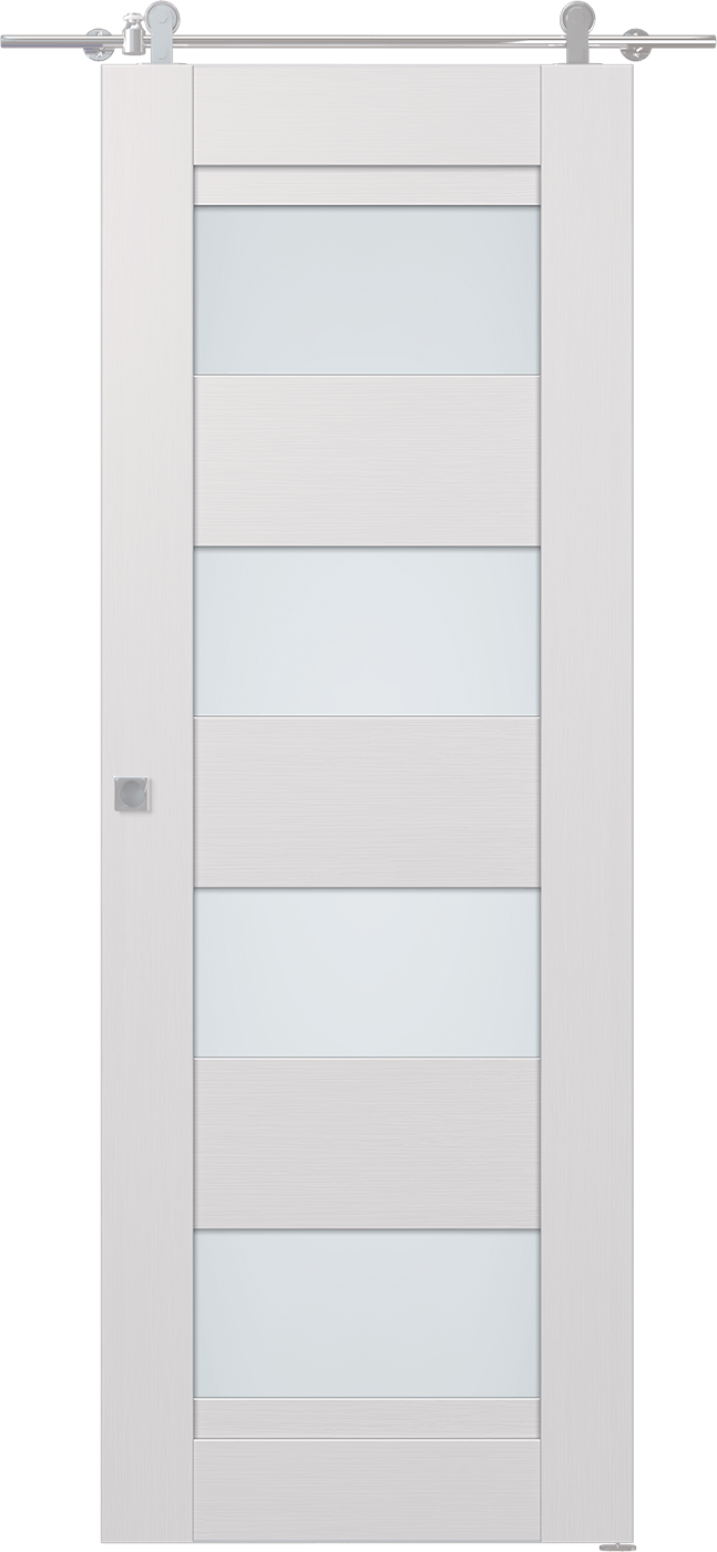 DELLA VETRO BIANCO NOBLE BARN BELLDINNI MODERN INTERIOR DOOR - 1