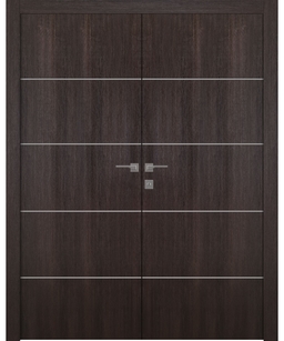 OPTIMA 4H VERALINGA OAK DOUBLE BELLDINNI MODERN INTERIOR DOOR - 1
