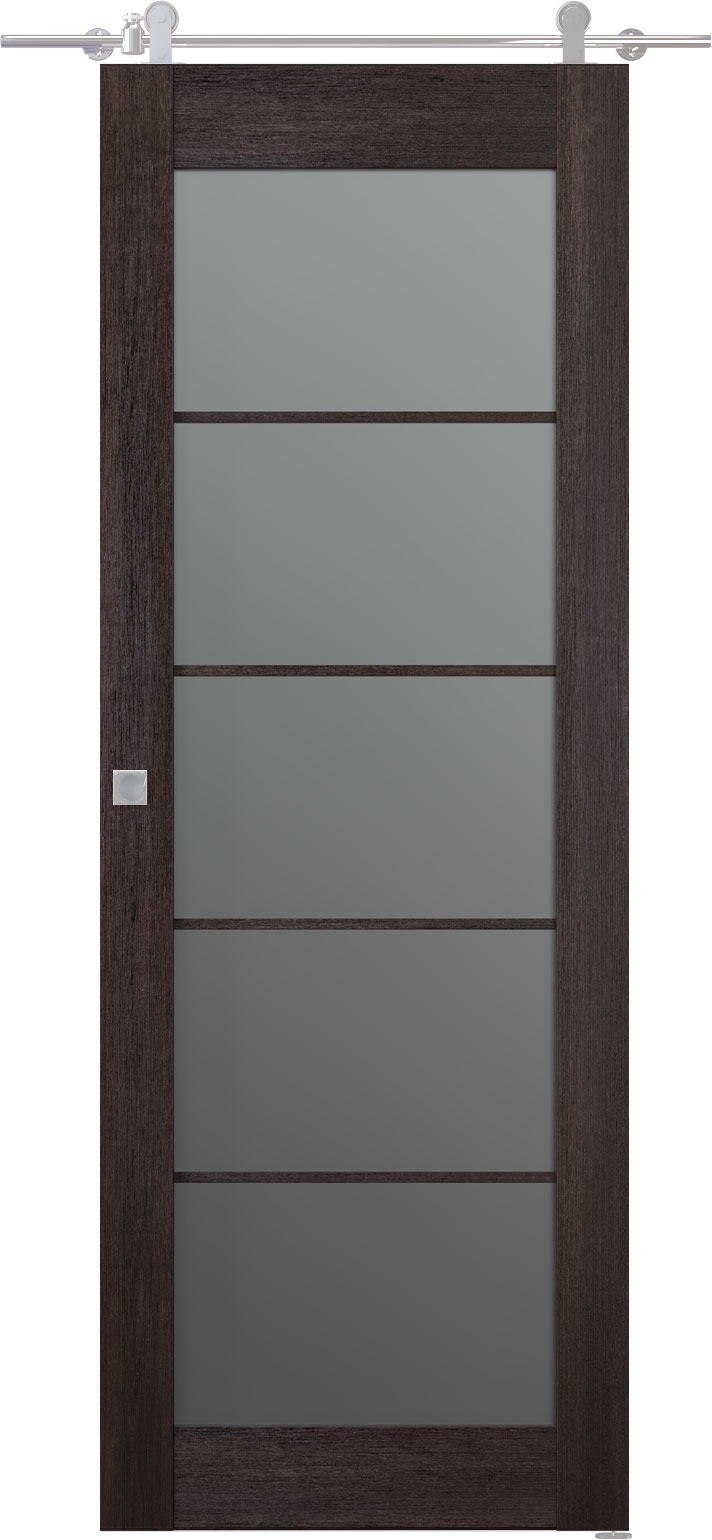 AVON 5 LITE VETRO VERALINGA OAK BARN BELLDINNI MODERN INTERIOR DOOR - 4