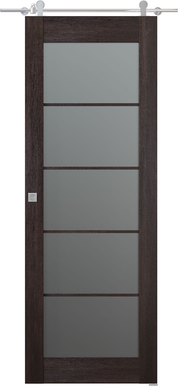 AVON 5 LITE VETRO VERALINGA OAK BARN BELLDINNI MODERN INTERIOR DOOR - 4