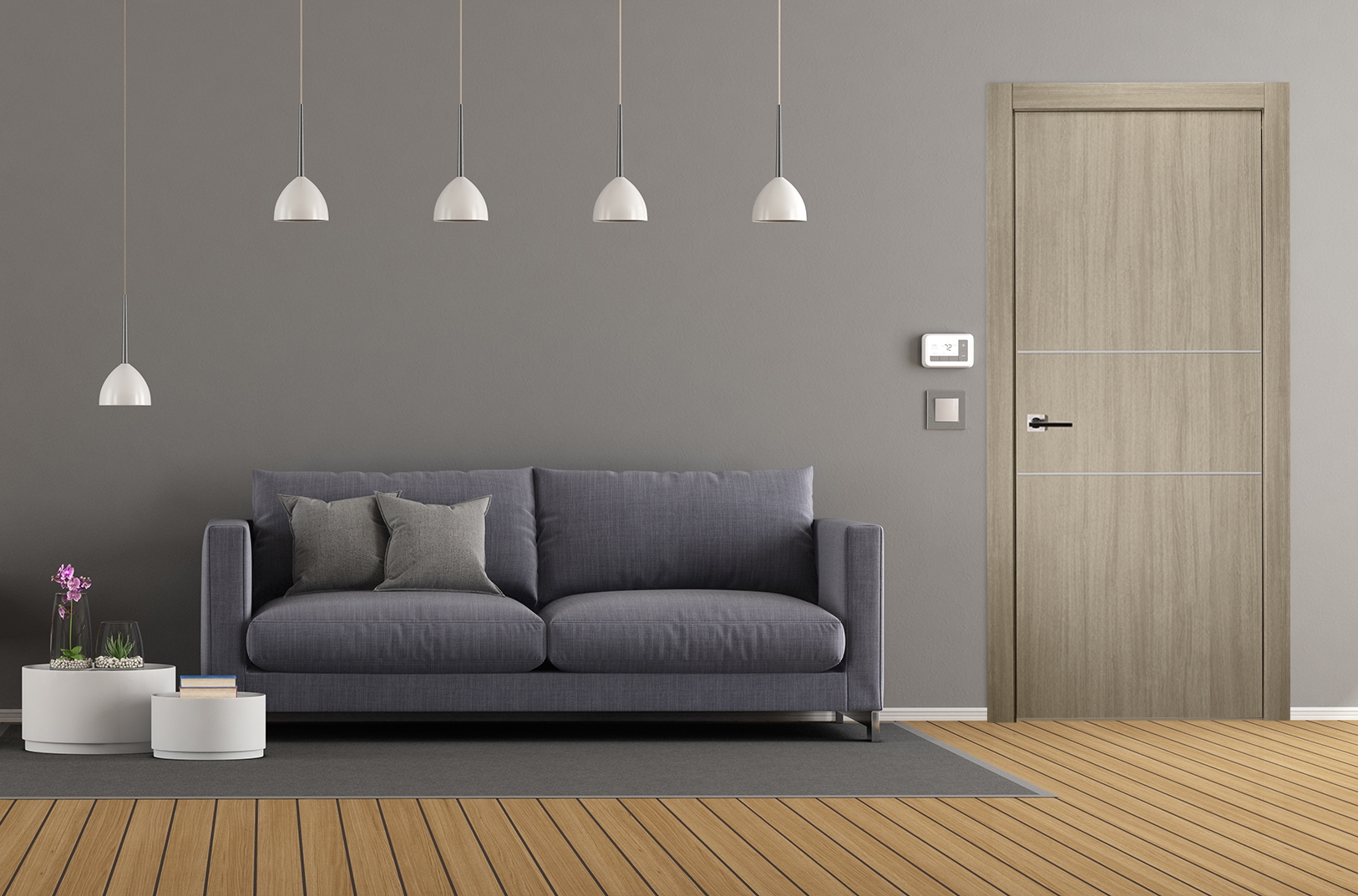 OPTIMA 2H SHAMBOR INVISIBLE METAL FRAME BELLDINNI MODERN INTERIOR DOOR - 3