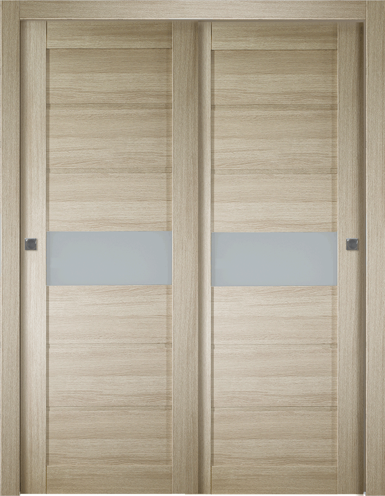EDNA VETRO SHAMBOR BYPASS BELLDINNI MODERN INTERIOR DOOR - 1