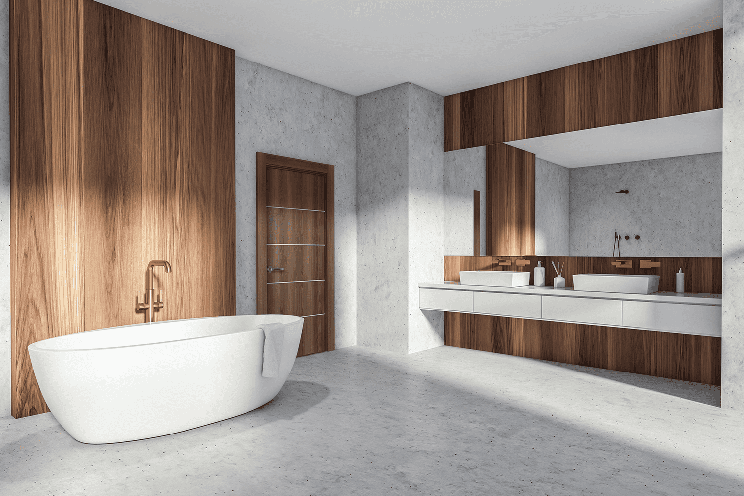 OPTIMA 4H PECAN NUTWOOD SWING DOORS BELLDINNI MODERN INTERIOR DOOR - 2