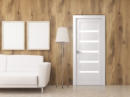 LEORA VETRO BIANCO NOBLE SWING BELLDINNI MODERN INTERIOR DOOR - 5