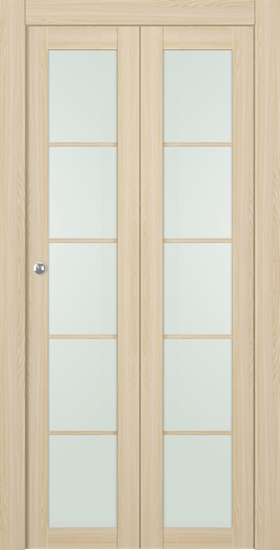 AVON 5 LITE VETRO LOIRE ASH BI-FOLD BELLDINNI MODERN INTERIOR DOOR - 1
