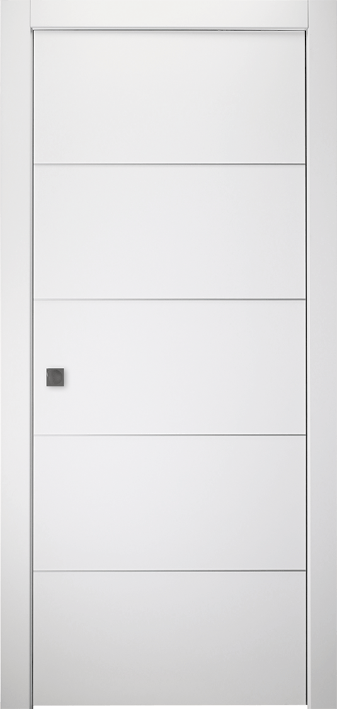OPTIMA 4H SNOW WHITE POCKET BELLDINNI MODERN INTERIOR DOOR - 1