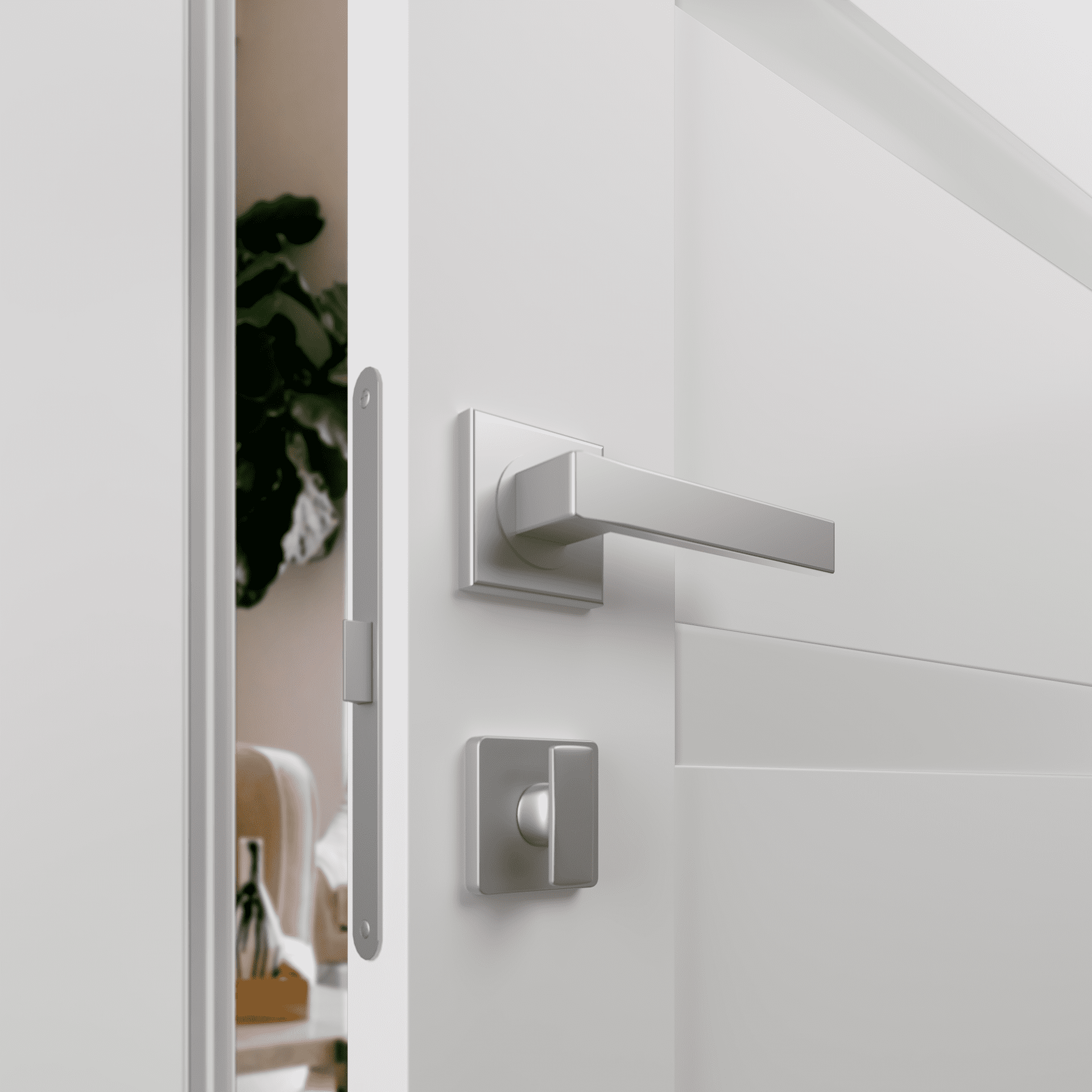 LEORA VETRO SNOW WHITE SWING BELLDINNI MODERN INTERIOR DOOR - 3