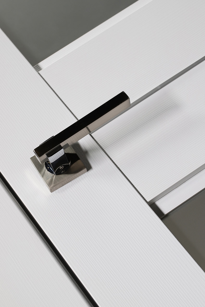 DESSA VETRO BIANCO NOBLE SWING BELLDINNI MODERN INTERIOR DOOR - 5
