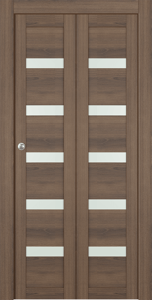 AVON 07-04 VETRO PECAN NUTWOOD BI-FOLD DOORS BELLDINNI MODERN INTERIOR DOOR - 2