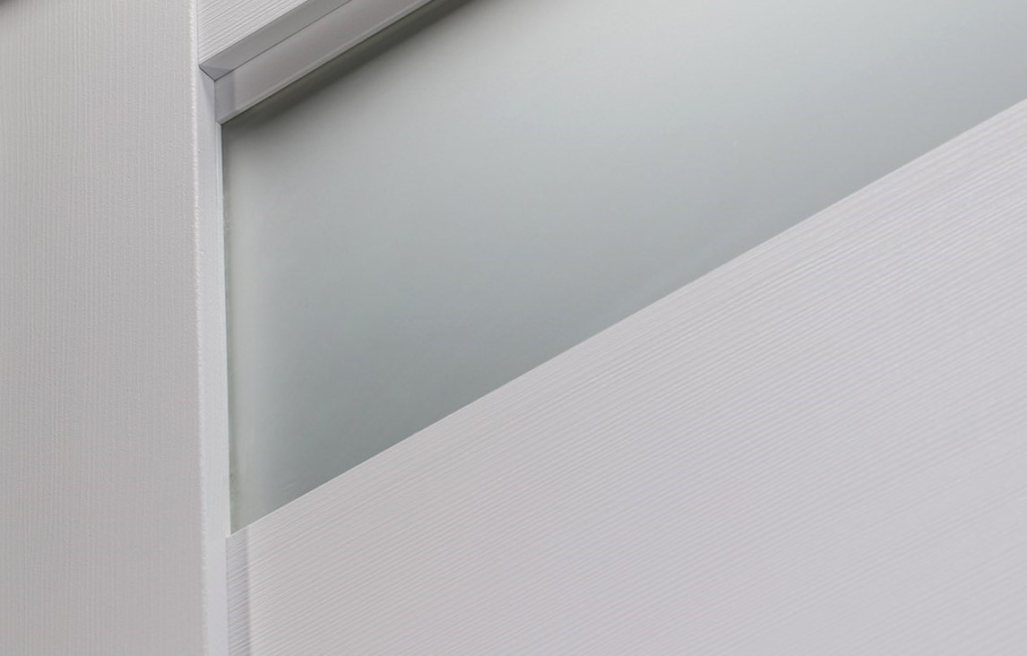 VITA VETRO BIANCO NOBLE SWING BELLDINNI MODERN INTERIOR DOOR - 7