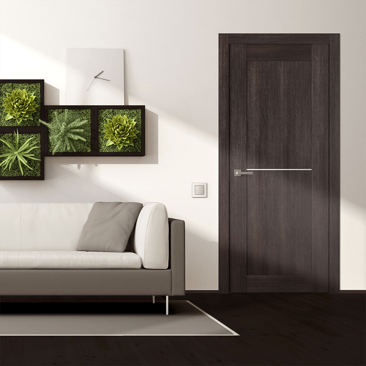 AVON 07 1H VERALINGA OAK POCKET BELLDINNI MODERN INTERIOR DOOR - 2