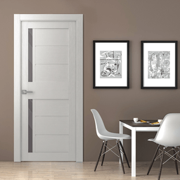 ESTA VETRO BIANCO NOBLE BARN BELLDINNI MODERN INTERIOR DOOR - 2