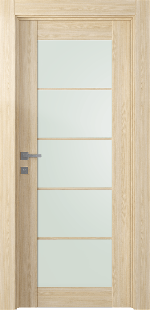 AVON 5 LITE VETRO LOIRE ASH SWING DOORS BELLDINNI MODERN INTERIOR DOOR - 1