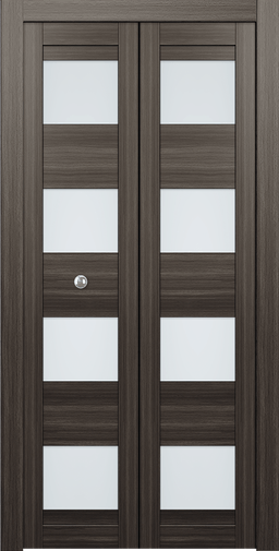 DELLA VETRO GRAY OAK BI-FOLD BELLDINNI MODERN INTERIOR DOOR - 4