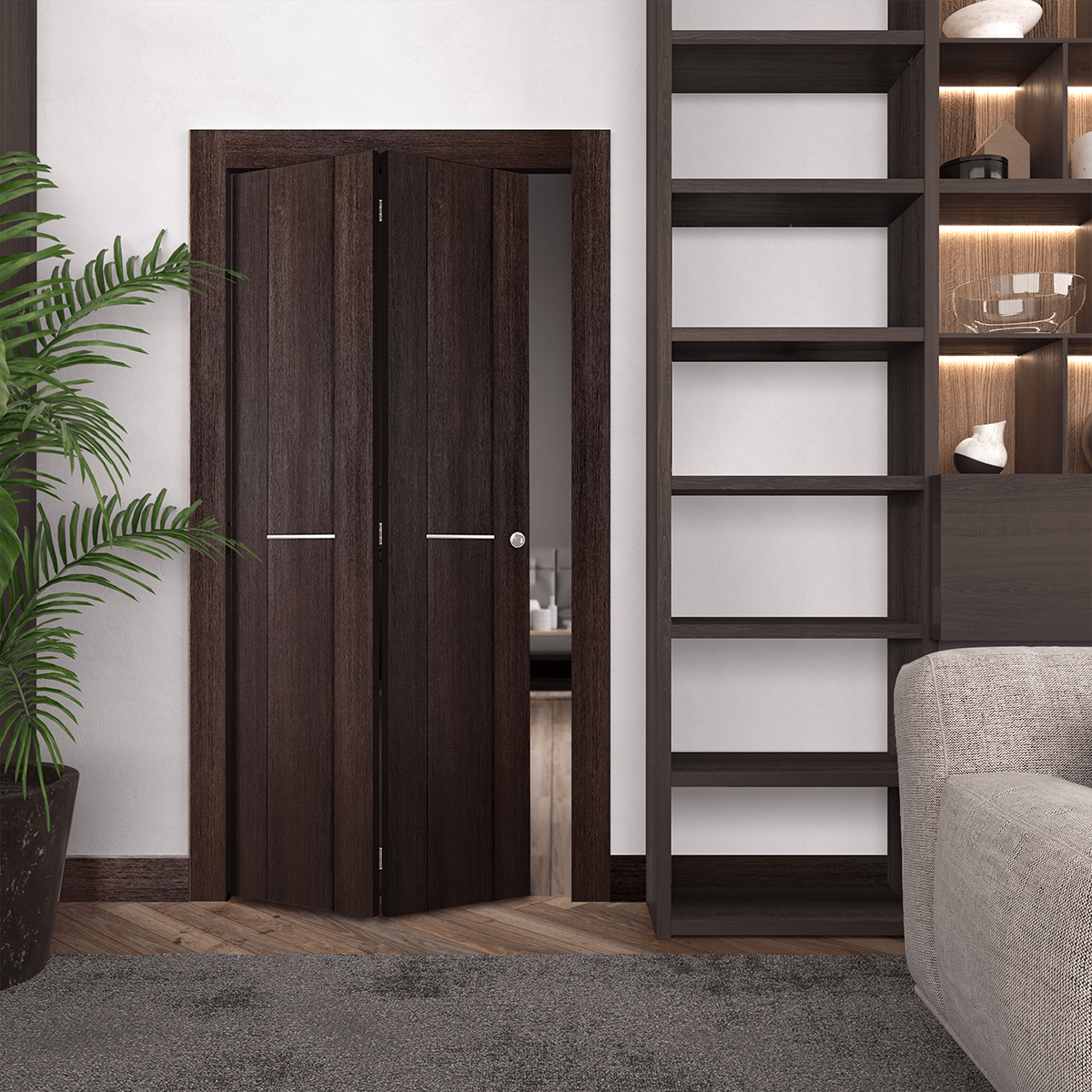 AVON 01 1H VERALINGA OAK BI-FOLD BELLDINNI MODERN INTERIOR DOOR - 3