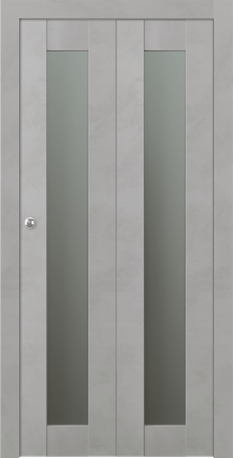 AVON 207 VETRO LIGHT URBAN BI-FOLD BELLDINNI MODERN INTERIOR DOOR - 1