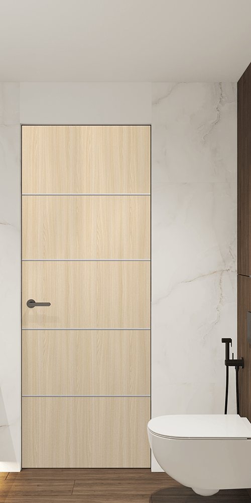 OPTIMA 4H LOIRE ASH DOUBLE INVISIBLE METAL FRAME BELLDINNI MODERN INTERIOR DOOR - 2