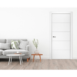OPTIMA 4H SNOW WHITE BYPASS BELLDINNI MODERN INTERIOR DOOR - 3