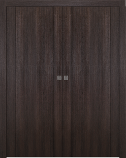 AVON 01 VERALINGA OAK DOUBLE POCKET DOORS BELLDINNI MODERN INTERIOR DOOR - 1