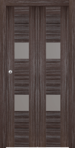 VITA VETRO GRAY OAK BI-FOLD BELLDINNI MODERN INTERIOR DOOR - 4