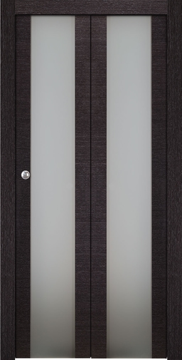 AVANTI 202 VETRO BLACK APRICOT BI-FOLD BELLDINNI MODERN INTERIOR DOOR - 2