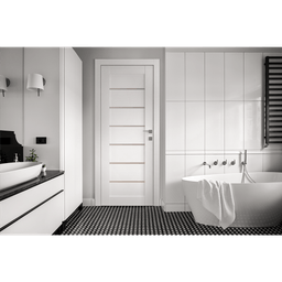 ALBA BIANCO NOBLE SWING BELLDINNI MODERN INTERIOR DOOR - 3