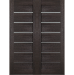 AVON 07-02 VETRO VERALINGA OAK BYPASS BELLDINNI MODERN INTERIOR DOOR - 2