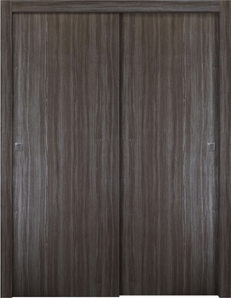 PALLADIO GRAY OAK BYPASS DOORS BELLDINNI MODERN INTERIOR DOOR - 5