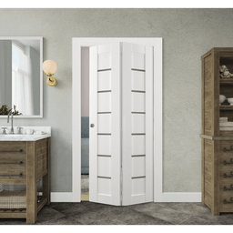 ALBA BIANCO NOBLE BI-FOLD BELLDINNI MODERN INTERIOR DOOR - 2