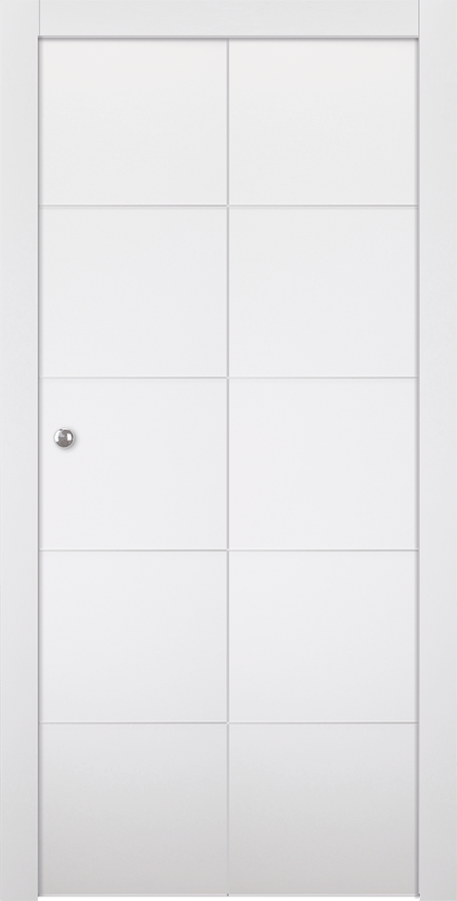ARVIKA POLAR WHITE BI-FOLD BELLDINNI MODERN INTERIOR DOOR - 1