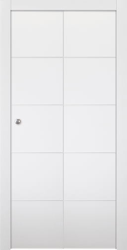 ARVIKA POLAR WHITE BI-FOLD BELLDINNI MODERN INTERIOR DOOR - 1