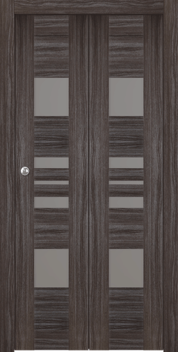 ROMI VETRO GRAY OAK BI-FOLD BELLDINNI MODERN INTERIOR DOOR - 4