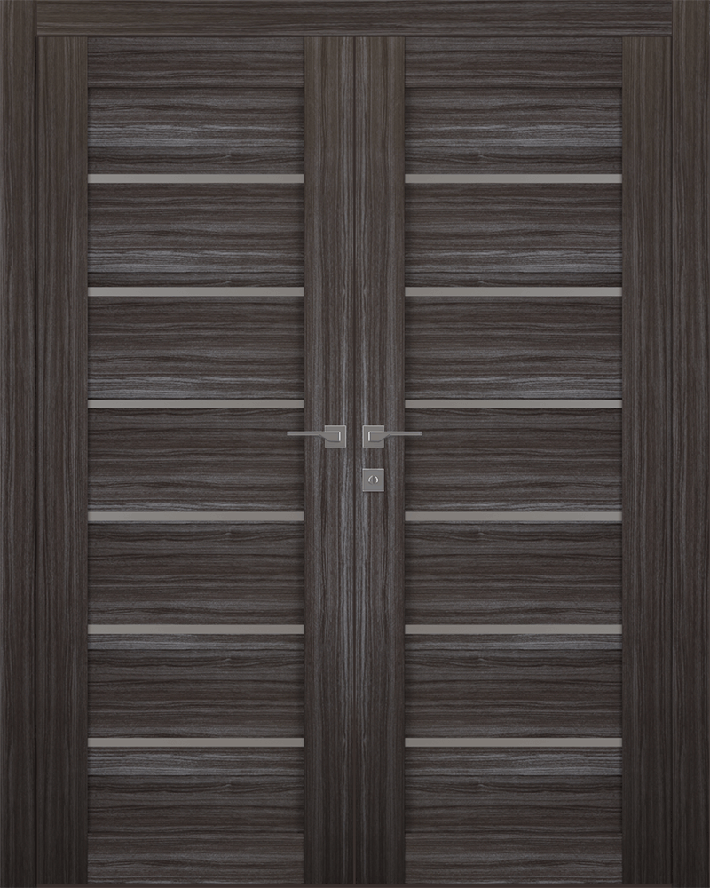 ALBA GRAY OAK DOUBLE BELLDINNI MODERN INTERIOR DOOR - 1