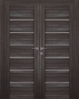 ALBA GRAY OAK DOUBLE BELLDINNI MODERN INTERIOR DOOR - 1