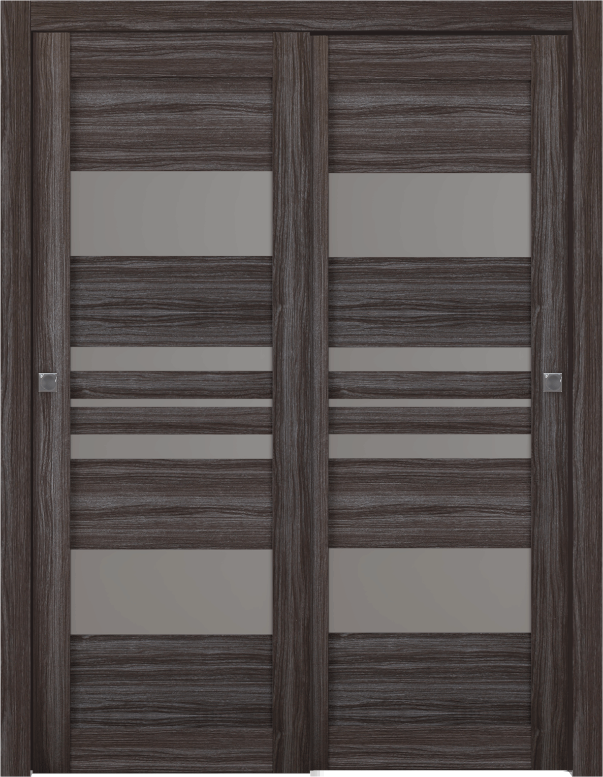 ROMI VETRO GRAY OAK BYPASS BELLDINNI MODERN INTERIOR DOOR - 2