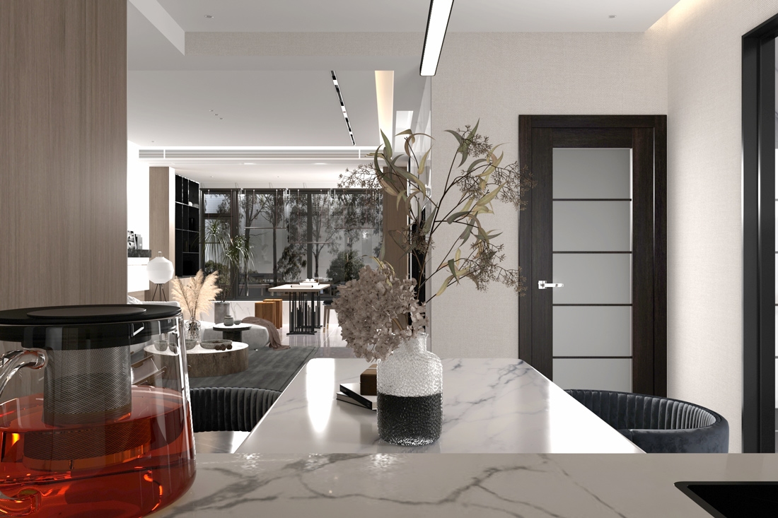 AVON 5 LITE VETRO VERALINGA OAK BI-FOLD BELLDINNI MODERN INTERIOR DOOR - 4