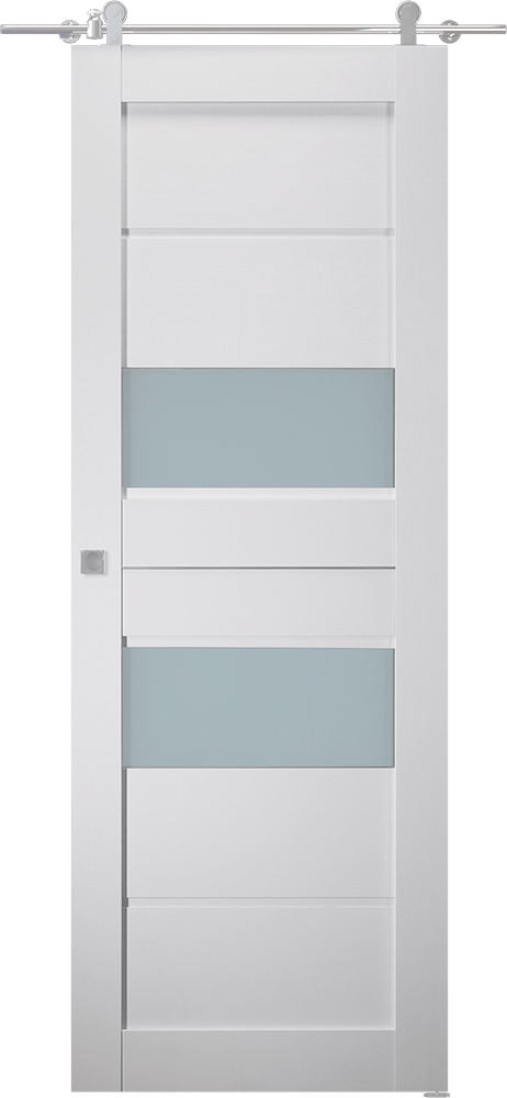 DESSA VETRO BIANCO NOBLE BARN BELLDINNI MODERN INTERIOR DOOR - 1