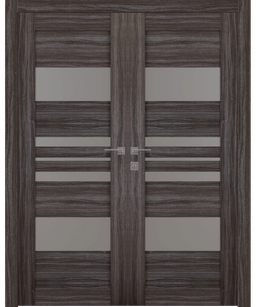 ROMI VETRO GRAY OAK DOUBLE BELLDINNI MODERN INTERIOR DOOR - 3