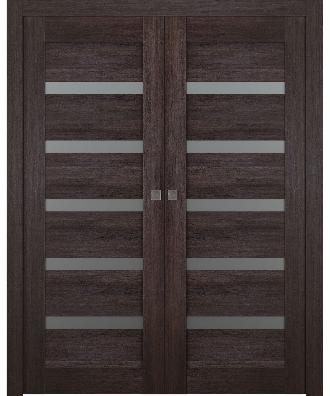 AVON 07-04 VETRO VERALINGA OAK DOUBLE POCKET BELLDINNI MODERN INTERIOR DOOR - 1