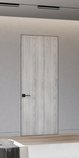OPTIMA RIBEIRA ASH INVISIBLE METAL FRAME BELLDINNI MODERN INTERIOR DOOR - 2