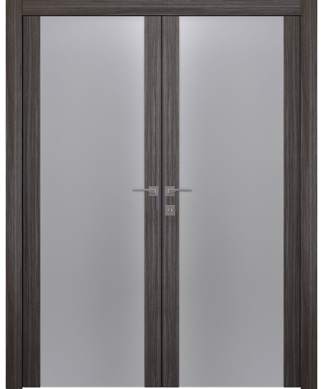 PALLADIO 202 VETRO GRAY OAK DOUBLE BELLDINNI MODERN INTERIOR DOOR - 5